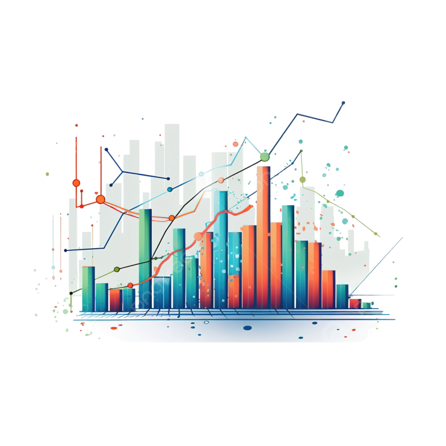 a graphic illustration of a bar chart