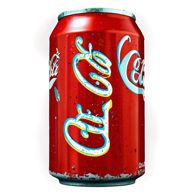 a can of soda on a white background