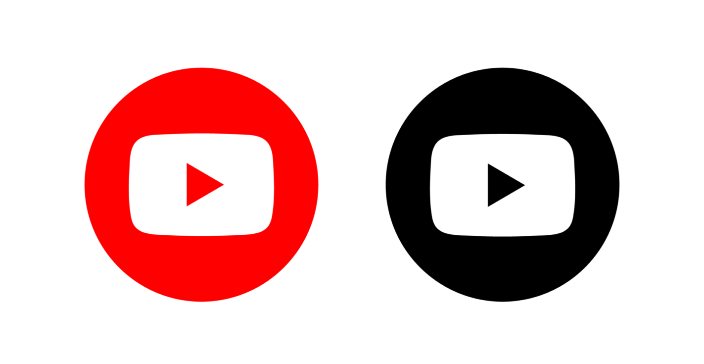 a red and black circle with an arrow in the middle