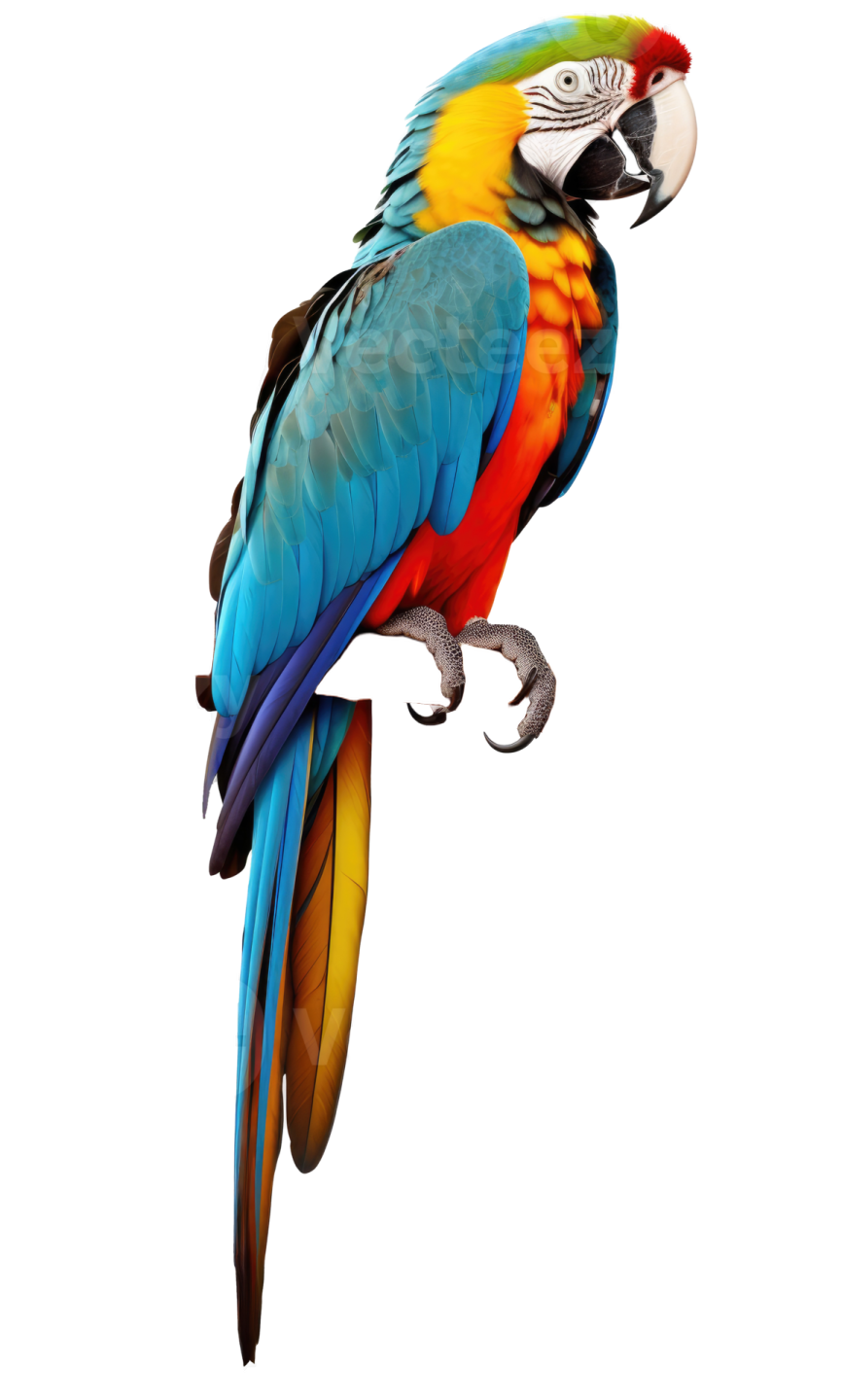 a colorful parrot perched on a branch