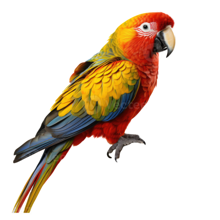 a colorful parrot perched on a branch