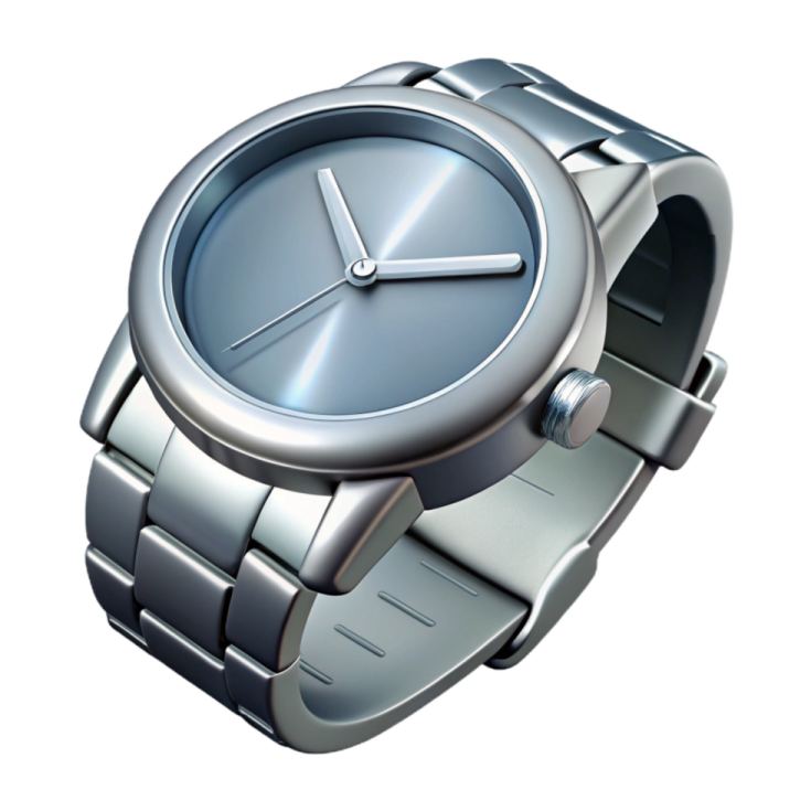 a watch on a white background
