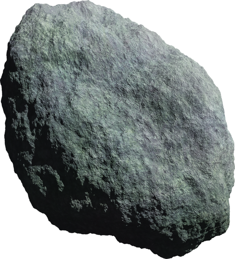 a large rock on a white background