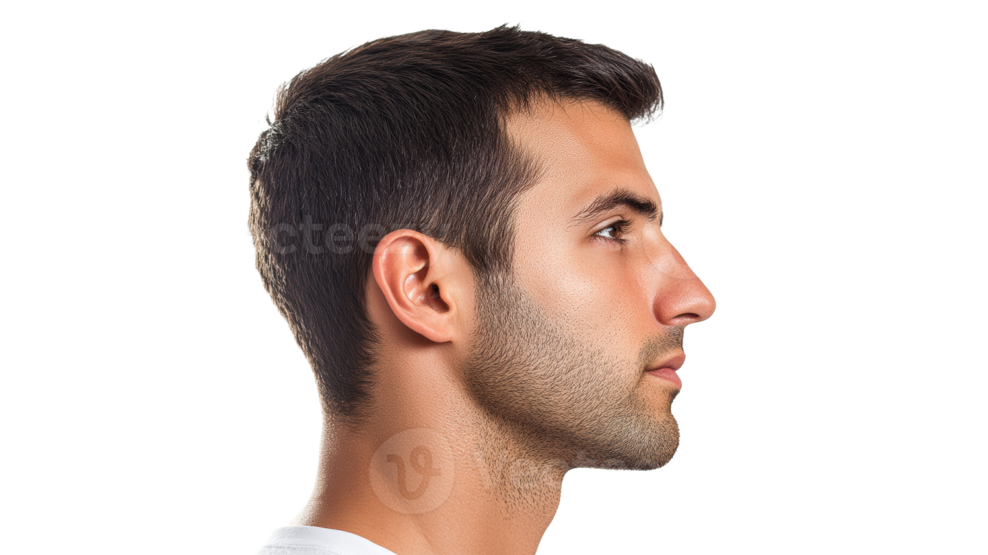 a man wearing a white shirt