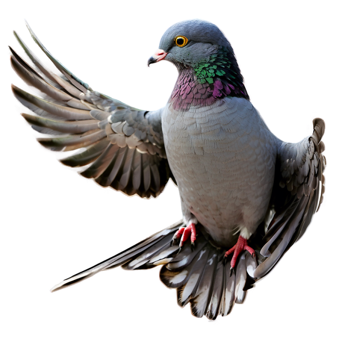 a bird with its wings spread out