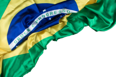 the flag of brazil on a white background