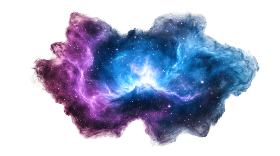 A nebula in the shape of a heart