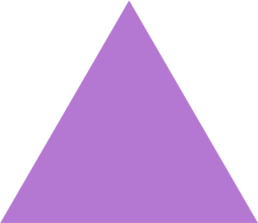 a purple triangle on a white background