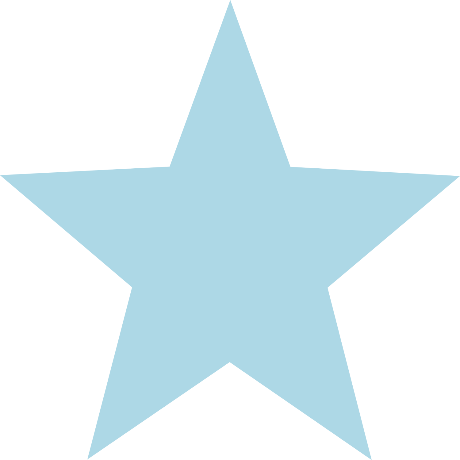 a blue star
