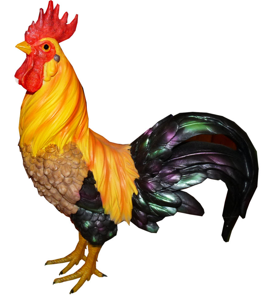 a statue of a rooster