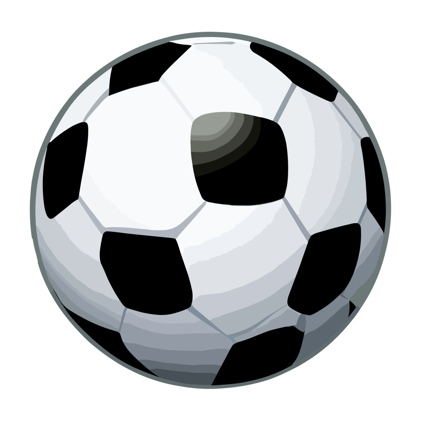 a soccer ball on a white background