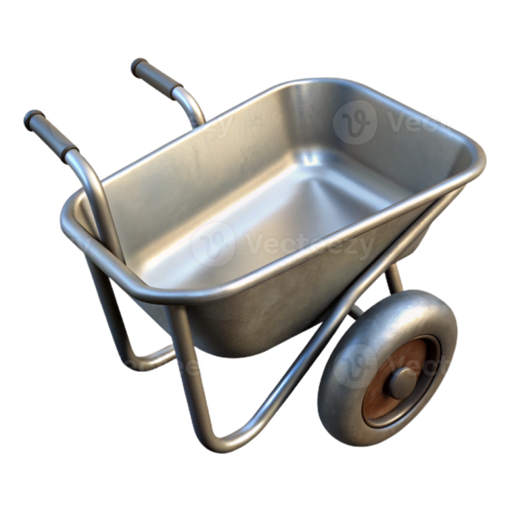 a 3d model of a wheelbar