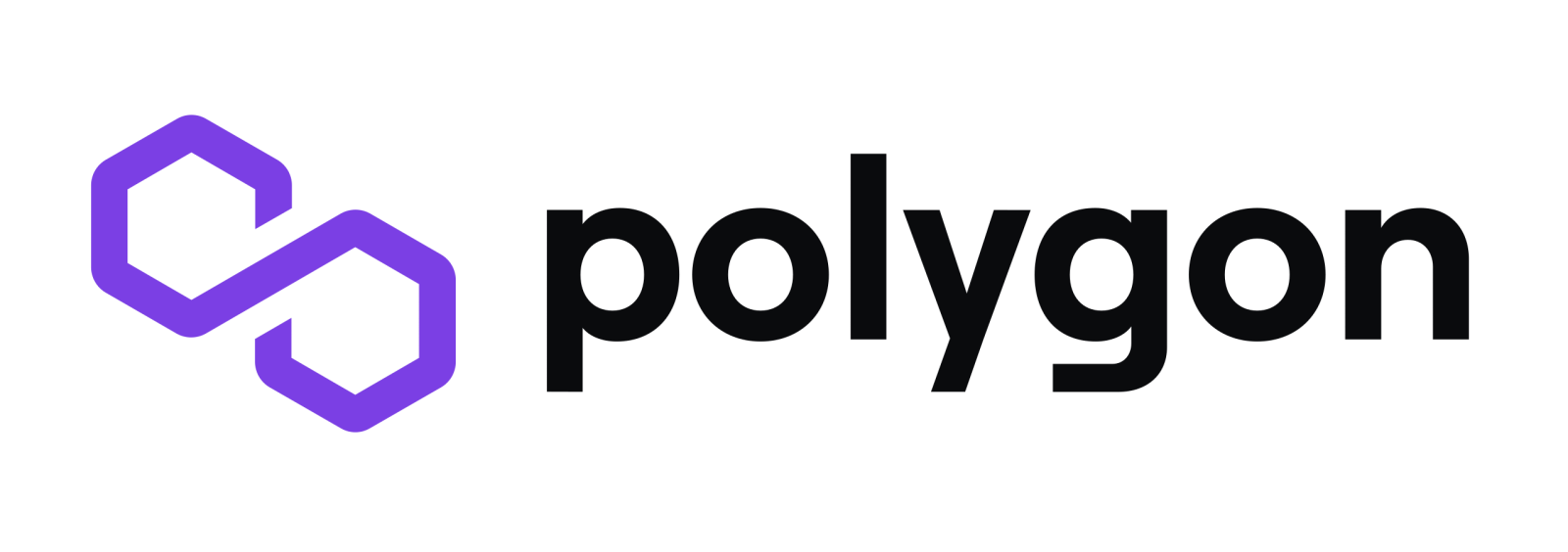 the polyon logo on a white background