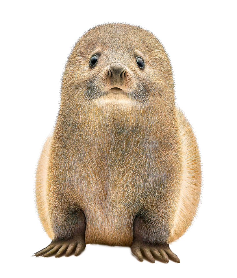 a drawing of a groundhog