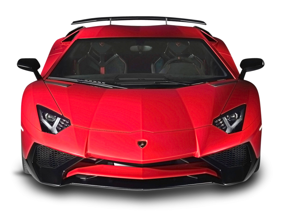 a red sports car on a white background