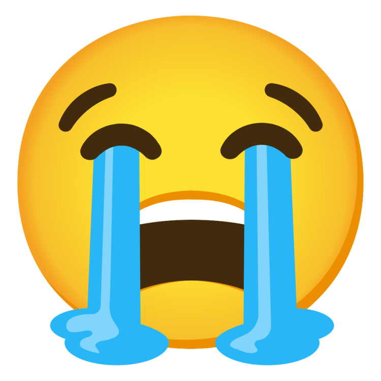 a smiley face with two columns sticking out of it