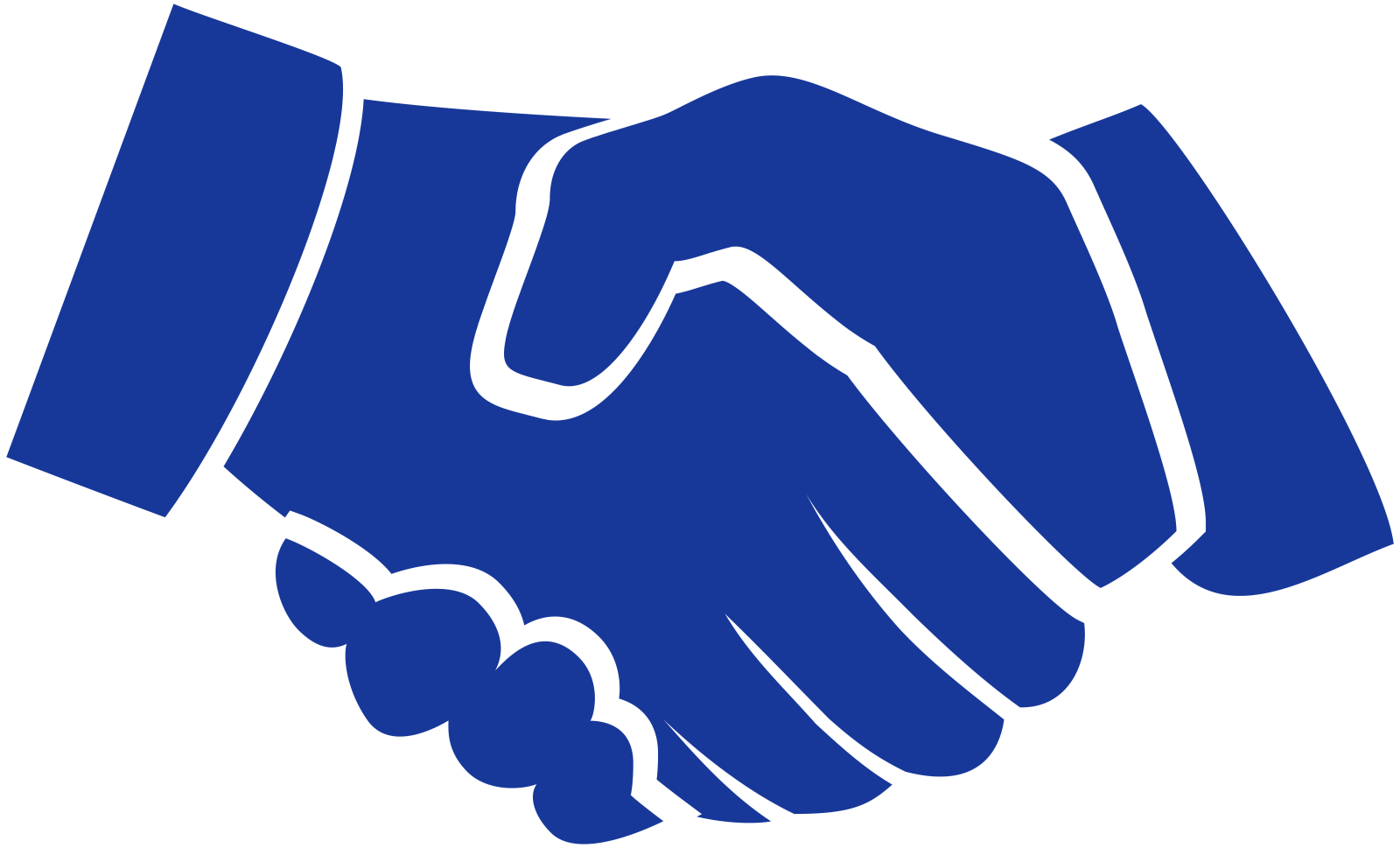 two hands shaking over each other hands