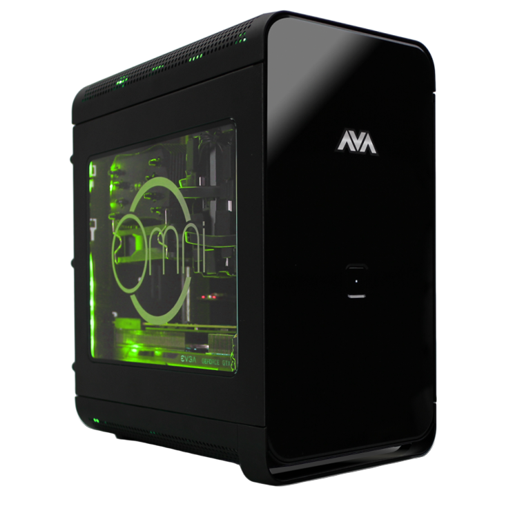 an image of a black computer case