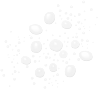 white bubbles on a white background