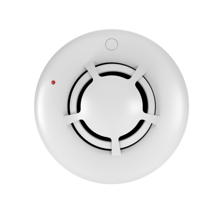 a smoke detector on a white background