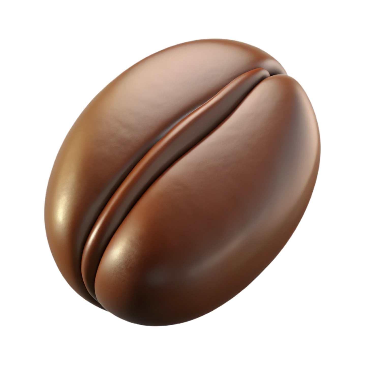 a chocolate egg on a white background