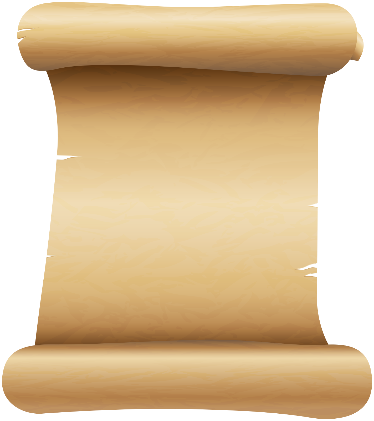 an old scroll on a white background