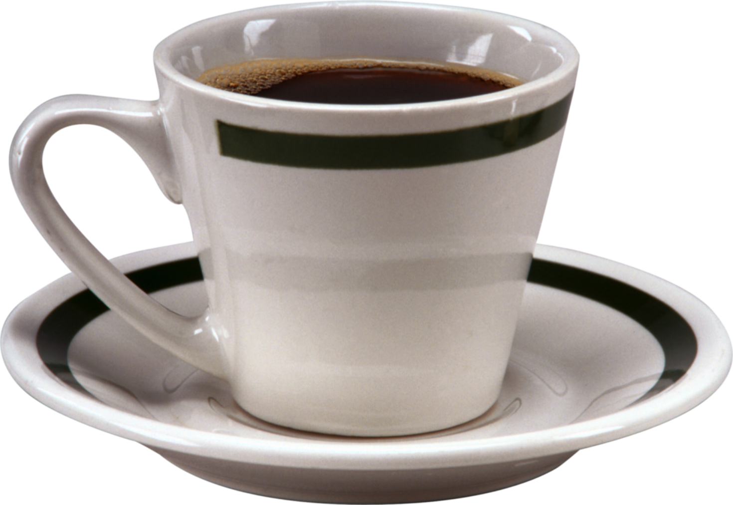a cup of coffee on a saucer