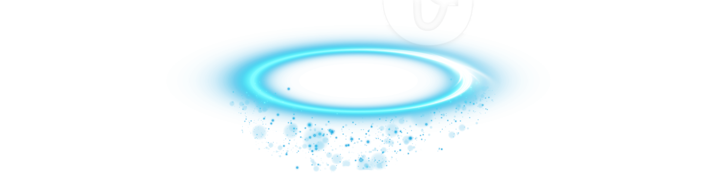 a white background with a blue ring on it
