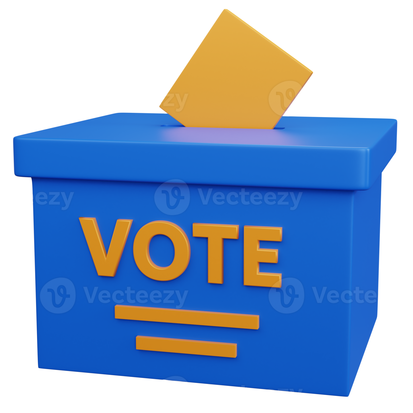 a voting box with the word vote on it