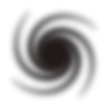 a black hole in the center of a white background