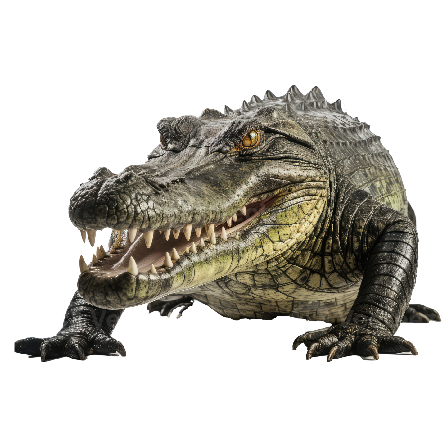 a large crocodile with its mouth open