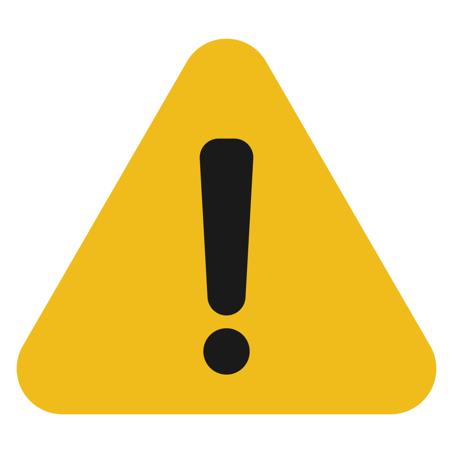a yellow and black warning sign
