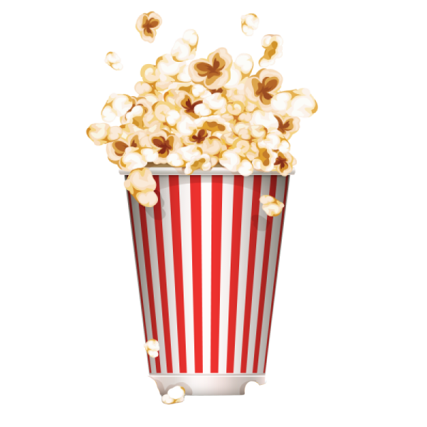 a popcorn bucket full of popcorn