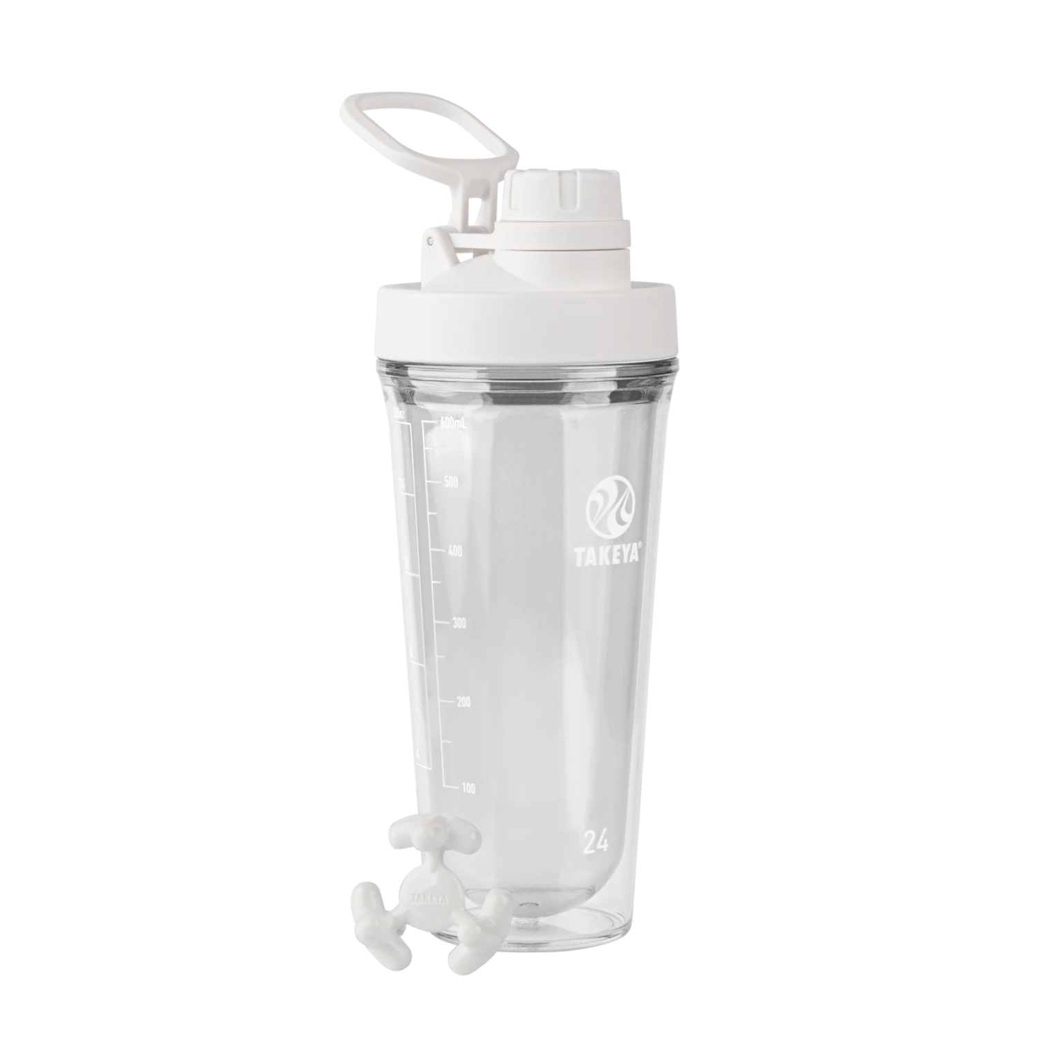 a white shaker bottle with a plastic lid