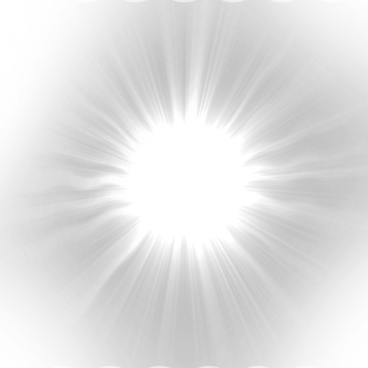 a white background with sun rays