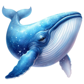 a blue whale with its mouth open