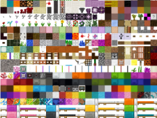 a large collection of different colored tiles
