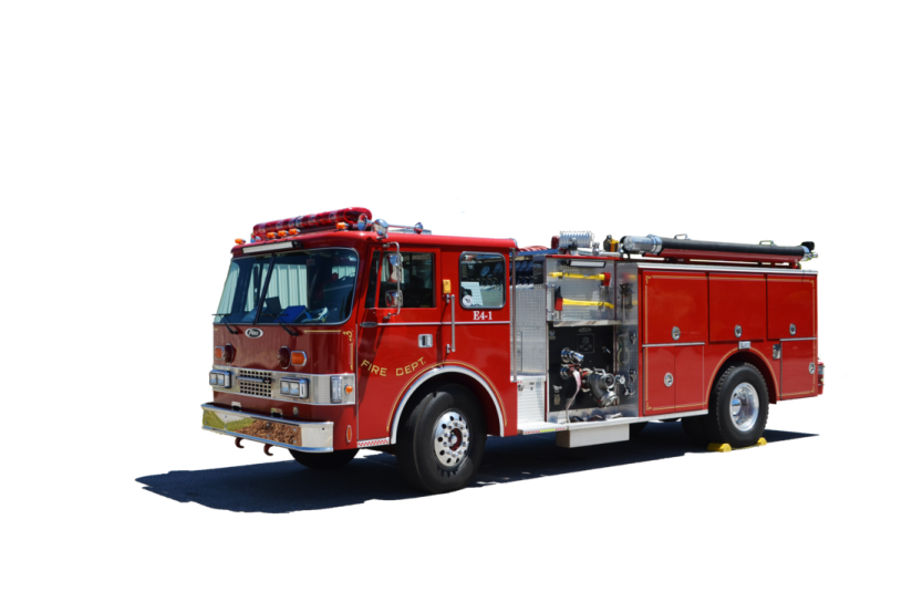 a red fire truck