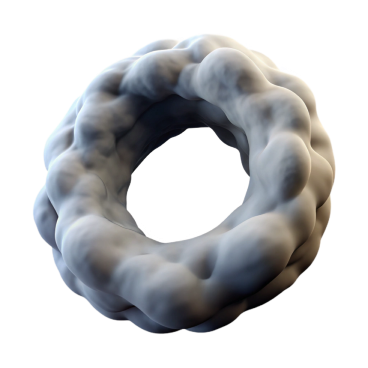 an image of a ring made out of clouds