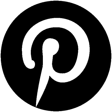 a black and white pin icon