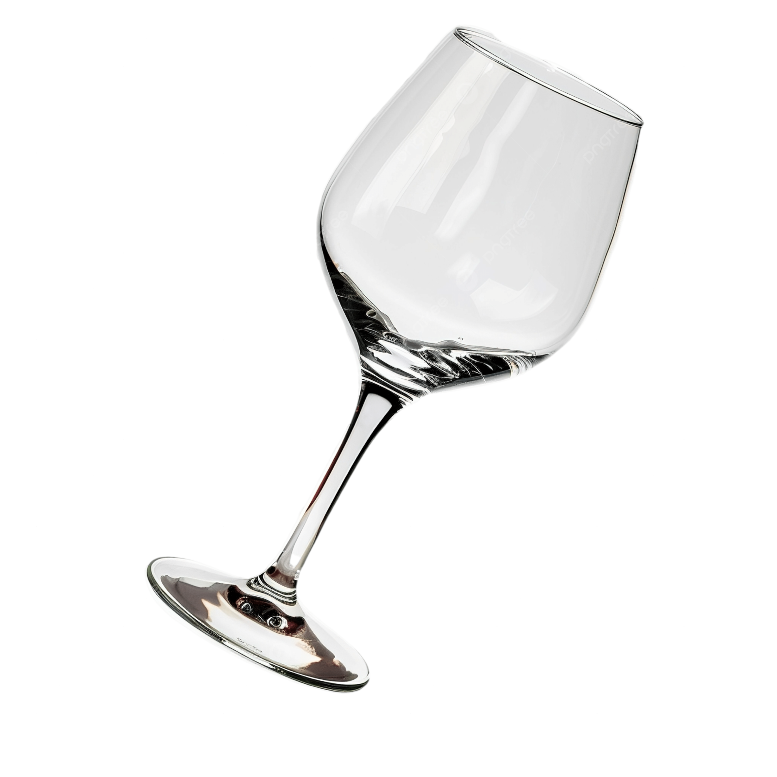 a wine glass on a white background