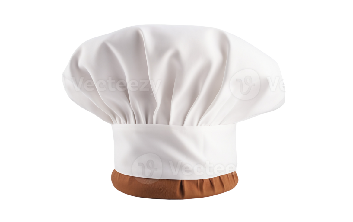 a chef's hat on a white background