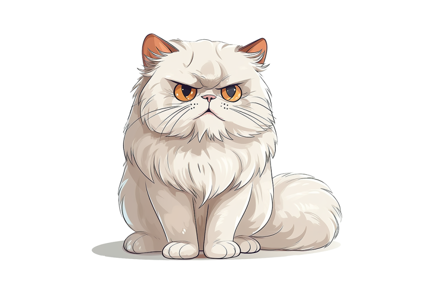 a white cat with orange eyes sits on the floor