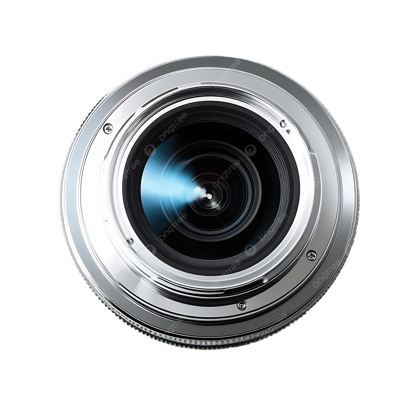 a close up of the lens on a white background