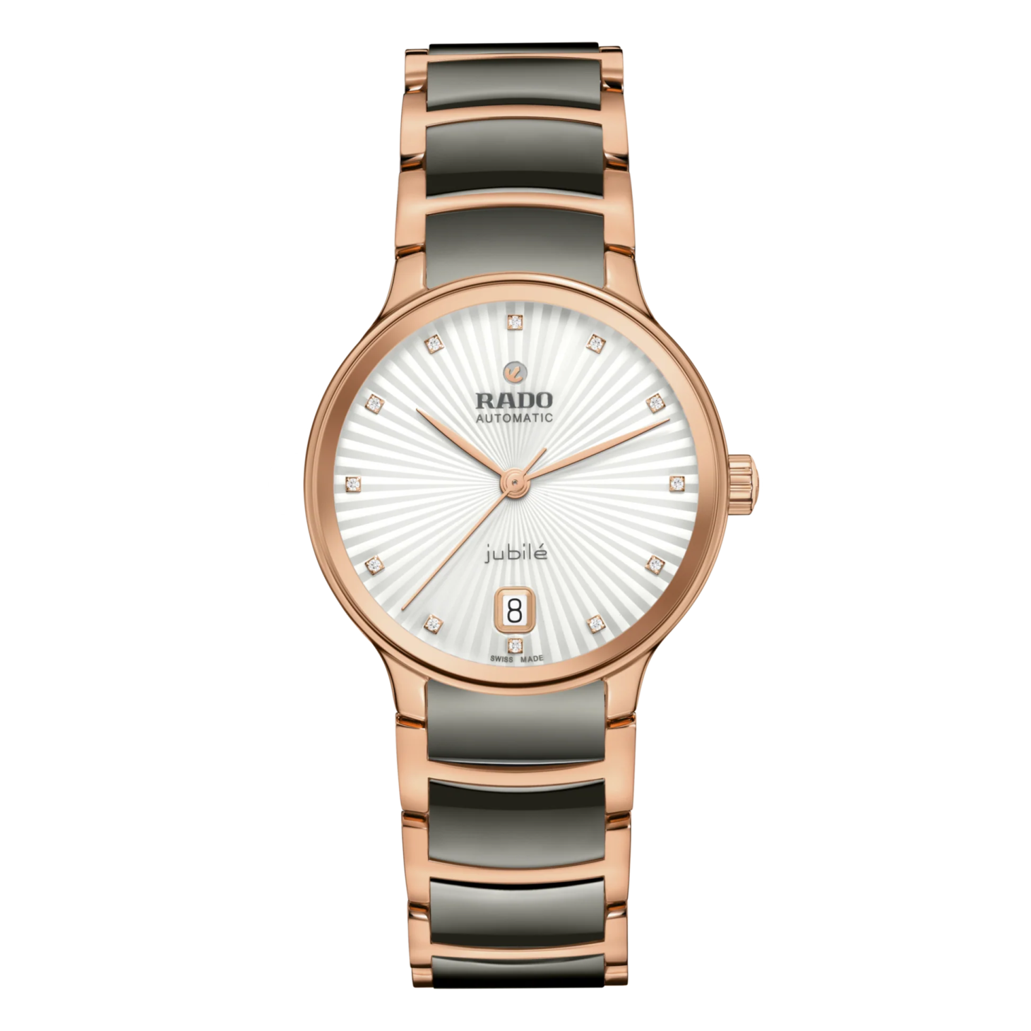 rada ladies's watch with two - tone steel bracelet