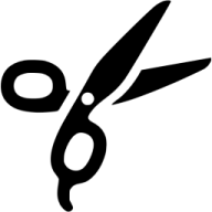 a pair of scissors on a white background