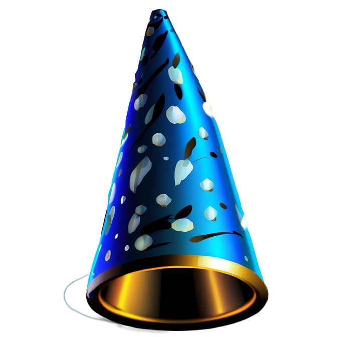 a party hat on a white background