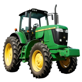 a tractor on a white background