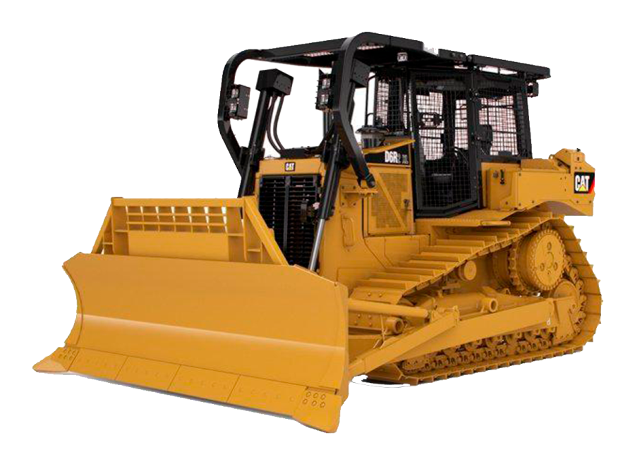 The front end of a large yellow bull