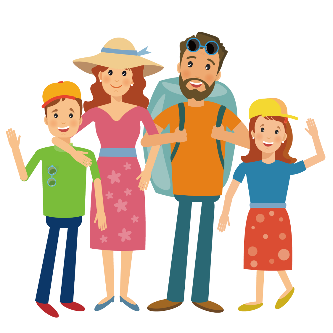 a family standing together